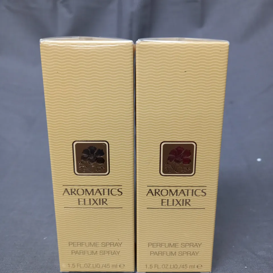 BOXED CLINIQUE AROMATICS ELIXIR EAU DE PERFUME 45ML DUO