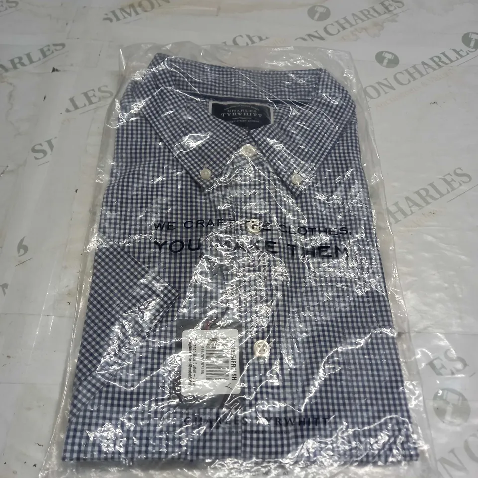 CHARLES TYRWHITT LONG SLEEVE SHIRT SIZE L