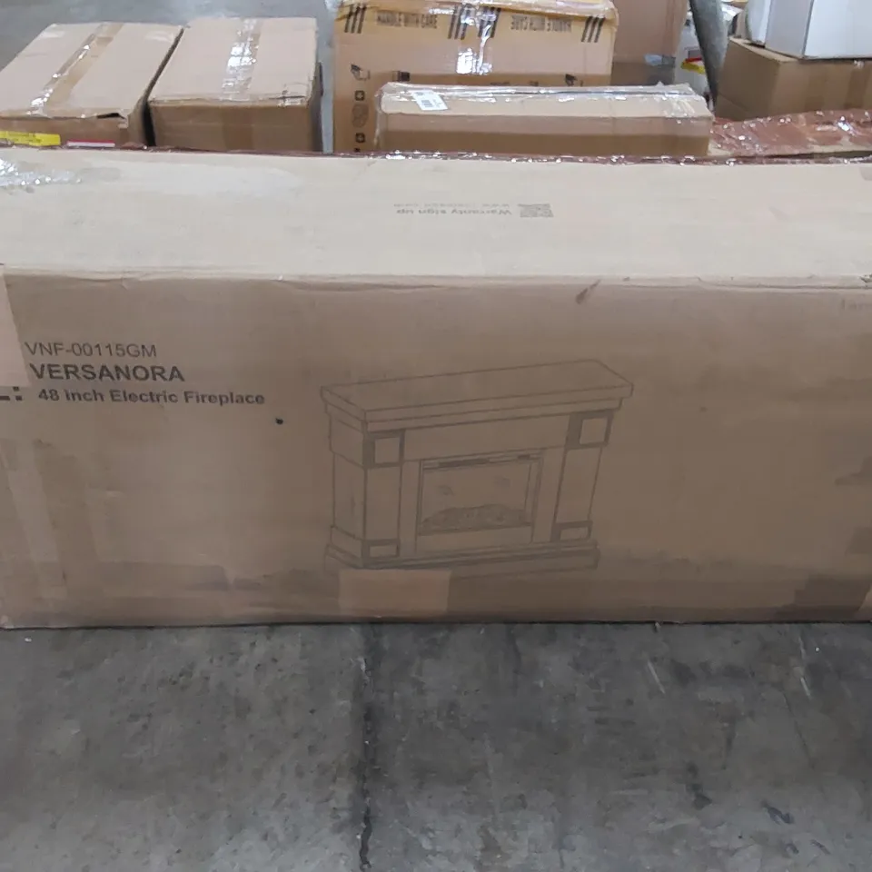 BOXED VERSANORA 48" ELECTRIC FIREPLACE FREESTANDING (1 BOX)