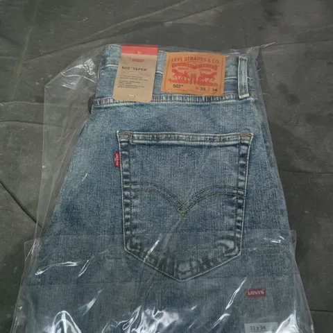 LEVI'S 502 TAPER JEANS – MEN’S, 33 X 34