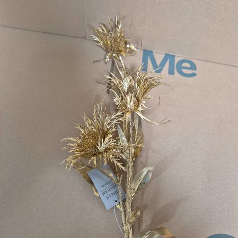 BOX OF APPROX 12 GISELA GRAHAM GOLD ARTIFICIAL FLOWES