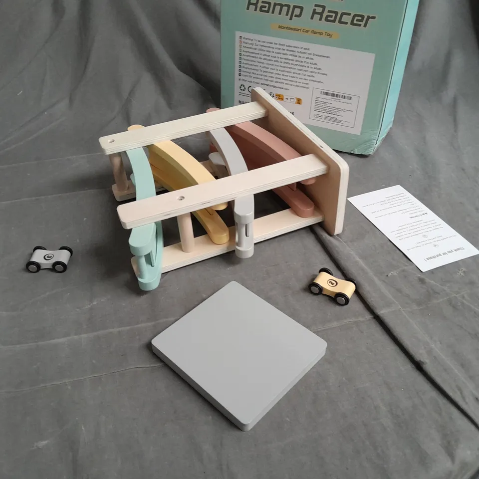 WOODEN CAR RAMP RACERMONTESSORI CAR RAMP TOY