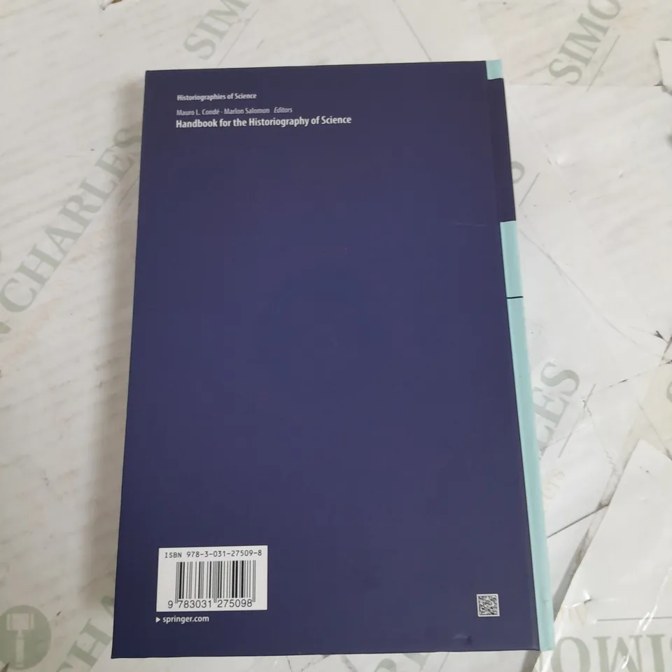 HANDBOOK FOR THE HISTORIOGRAPHY OF SCIENCE 