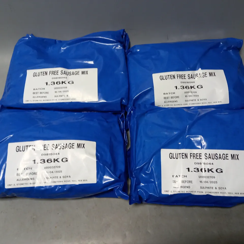 4X GLUTEN FREE SAUSAGE MIX 1.26KG 