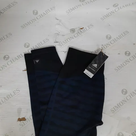 ADIDAS MARIMEKKO AEROREADY STRIPE LEGGINGS IN NAVY AND BLACK SIZE XL