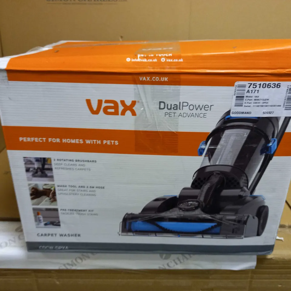 VAX DUAL POWER PET ADVANCE