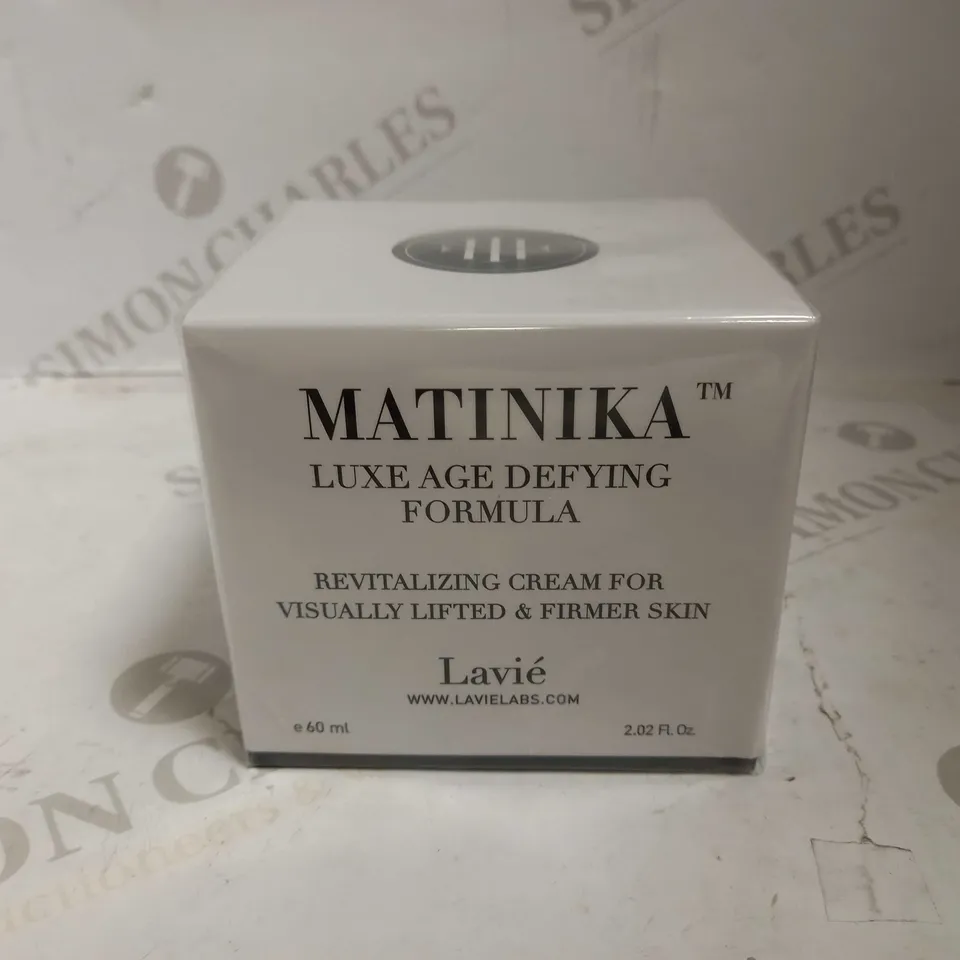 SEALED MATINIKA LUXE AGE DEFYING FORMULA REVITALISING CREAM 60ML