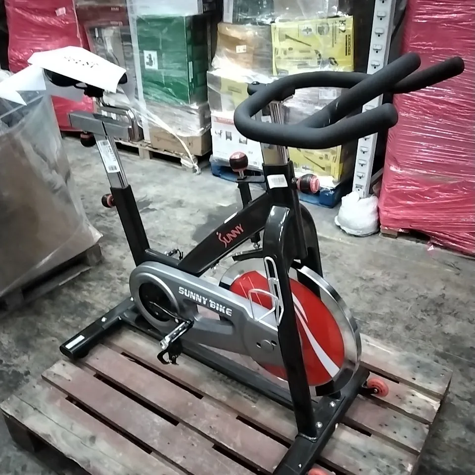 SUNNY HEALTH & FITNESS INDOOR CYCLING BIKE - UNPROCESSED RAW RETURN