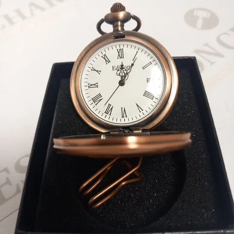 MENS EDISON POCKET WATCH β QUARTZ MOVEMENT β CHAIN AND GIFT BOX INCLUDED