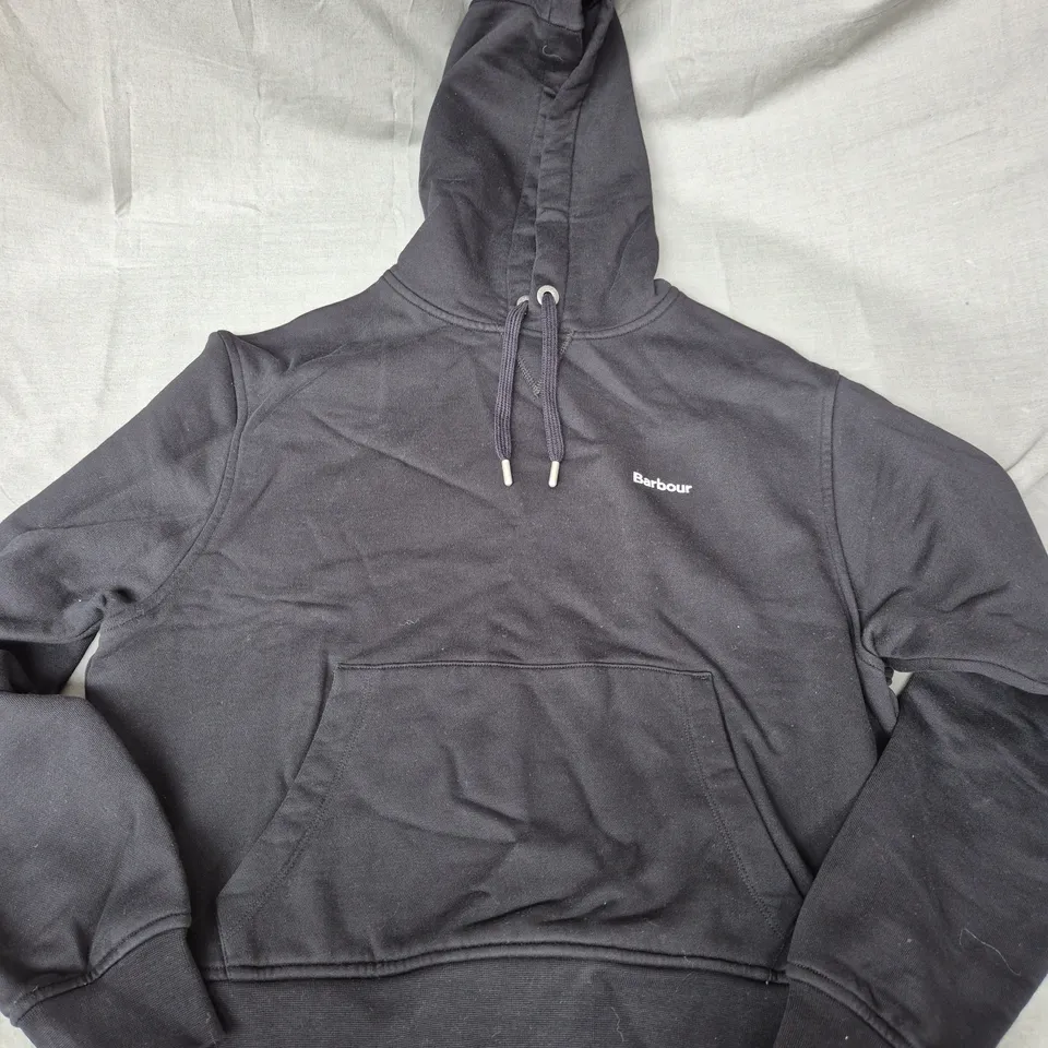 BARBOUR MARSDEN OS HOODIE IN BLACK - UK 10