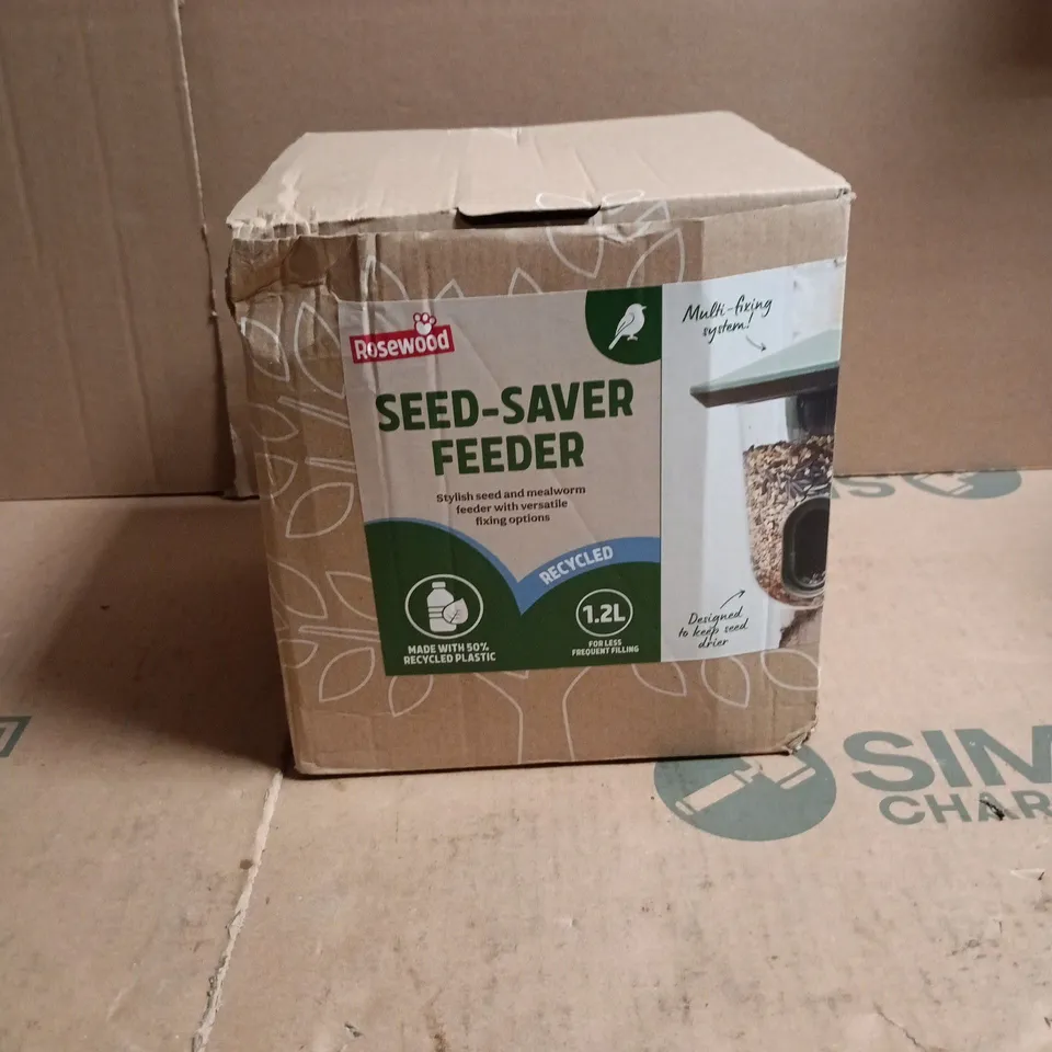 ROSEWOOD SEED SAVER BIRD FEEDER 1.2L