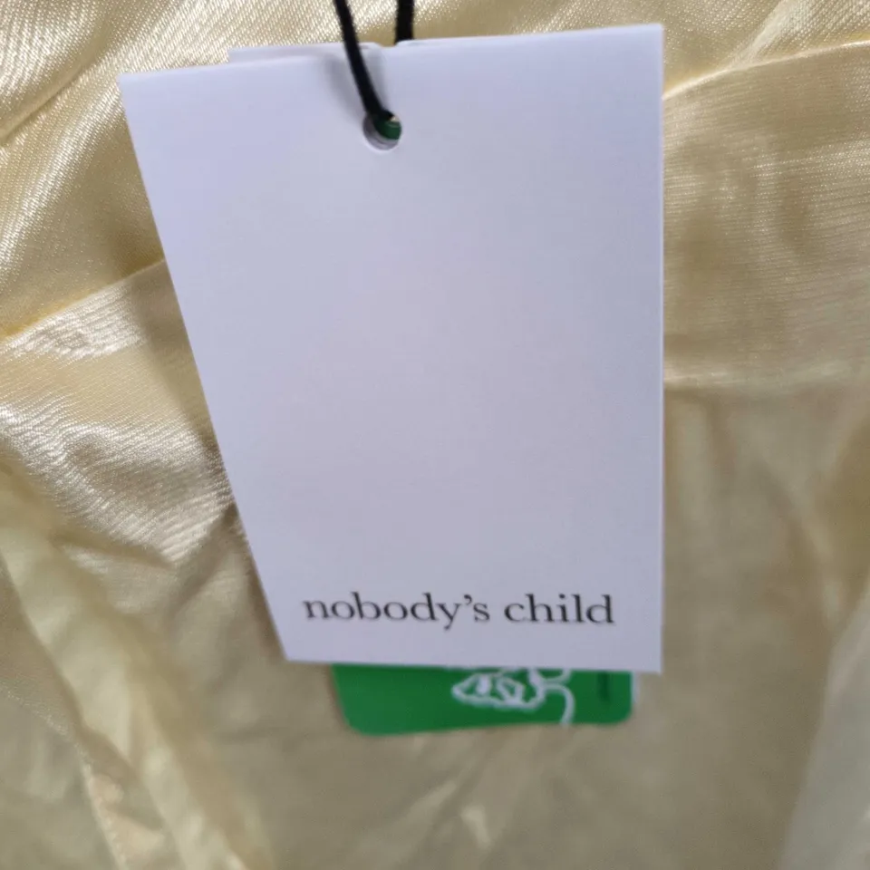 NOBODY'S CHILD SATIN SLIP DRESS – UK 10 – CHAMPAGNE