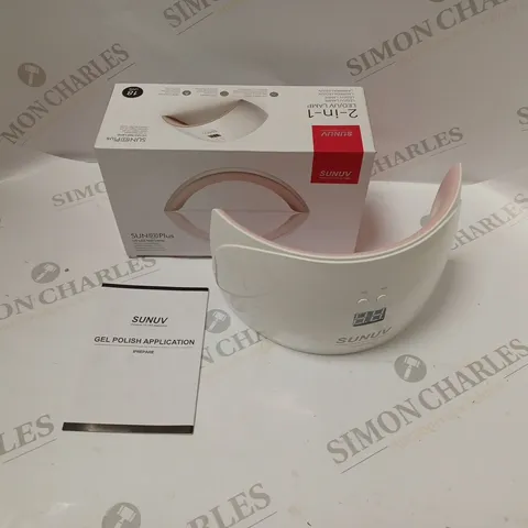 BOXED SUNUV UV/LED LAMP FOR GEL POLISH APPLICATION, WITH INSTRUCTIONS
