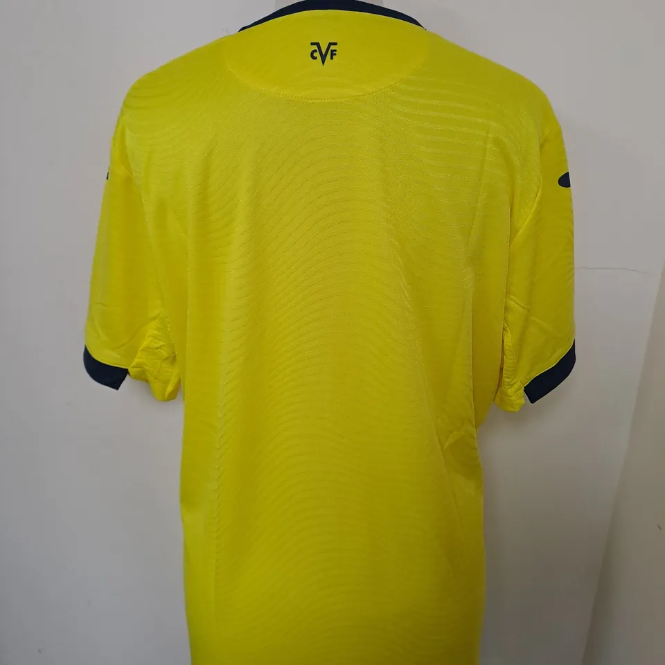 VILLARREAL SHORT SLEEVED HOME SHIRT SIZE L