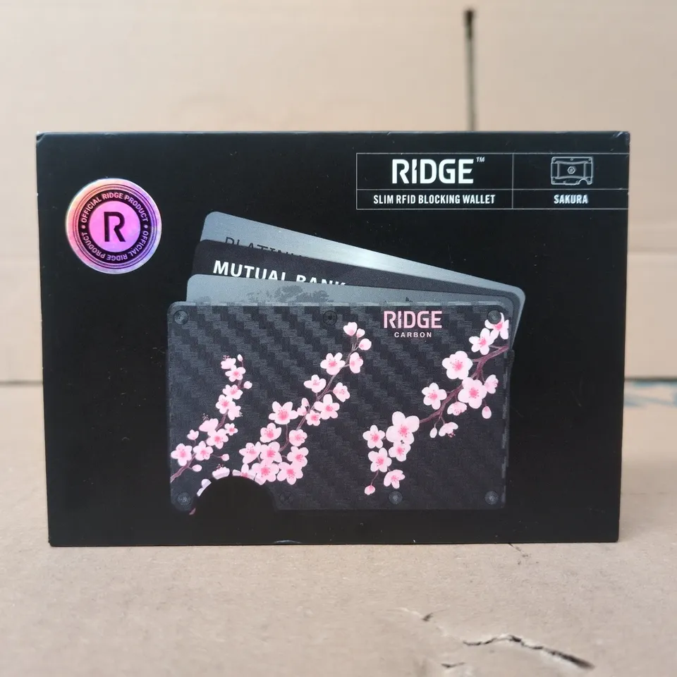RIDGE SLIM RFID BLOCKING WALLET - SAKURA