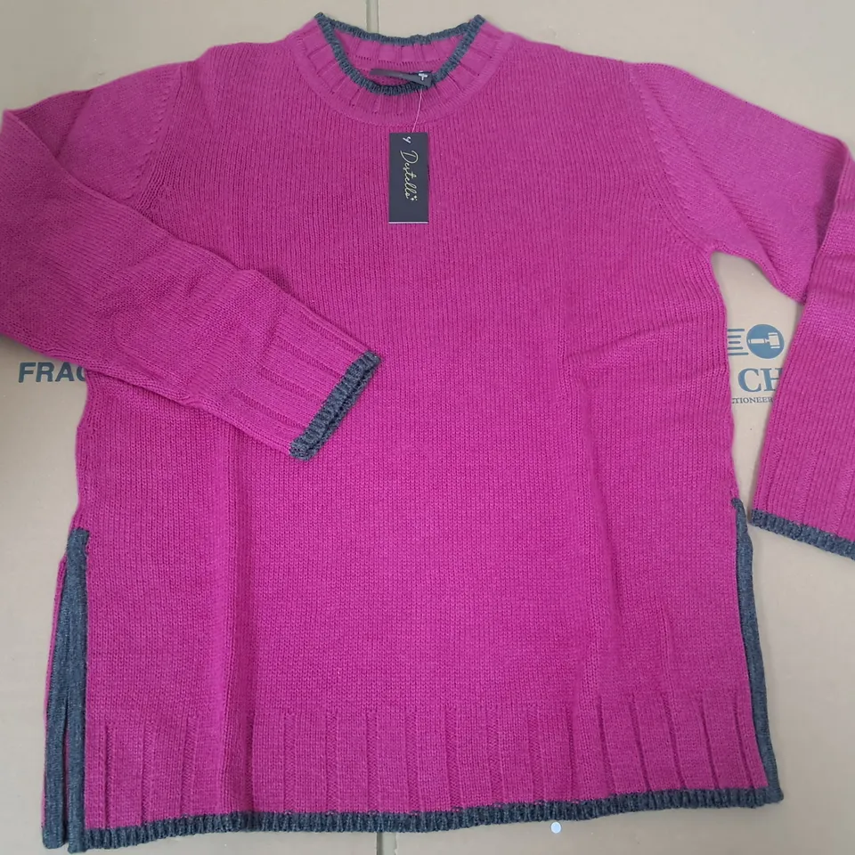 LOT OF 3 BRAND NEW DESTELLO PINK JUMPERS - UK 10