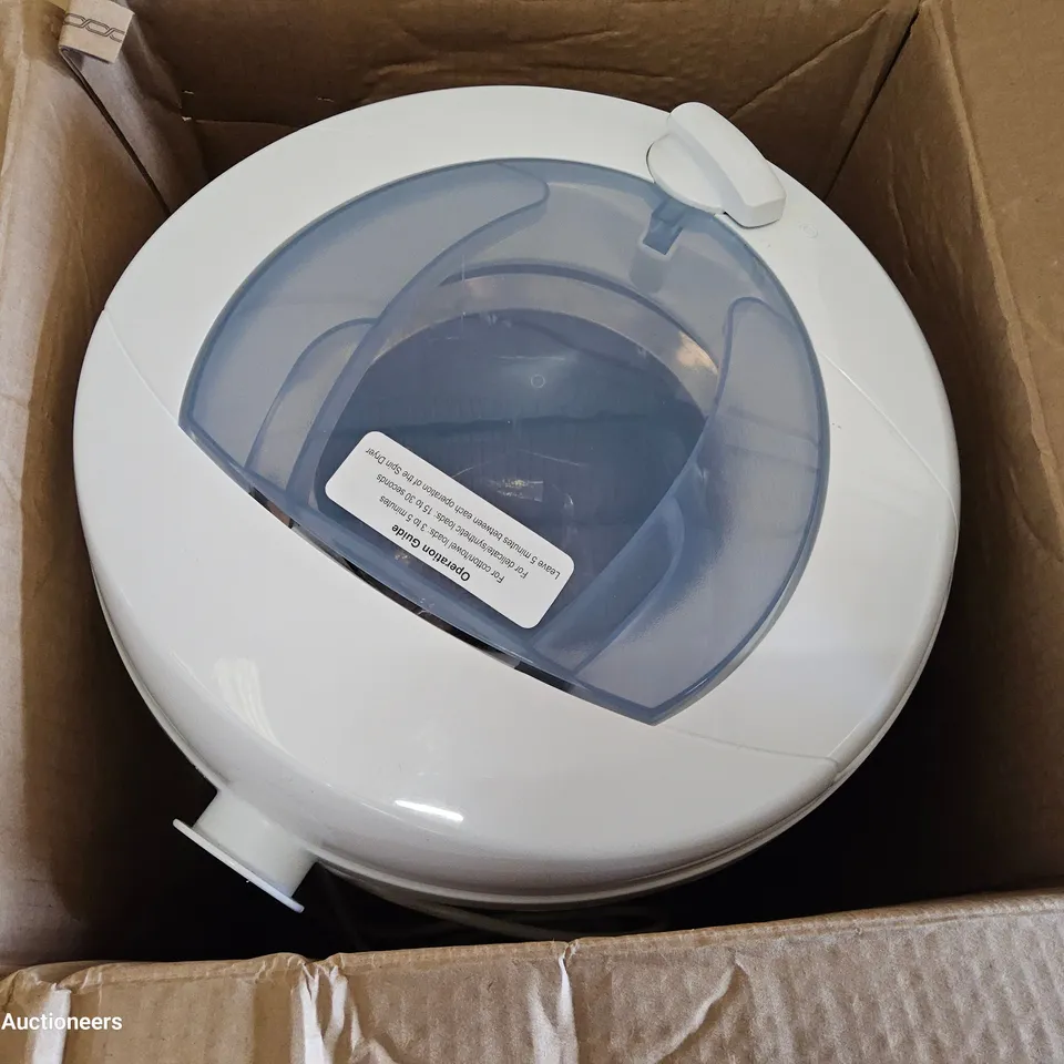 BOXED ENGLISH ELECTRIC SPIN DRYER Model 28009EEWP WHITE