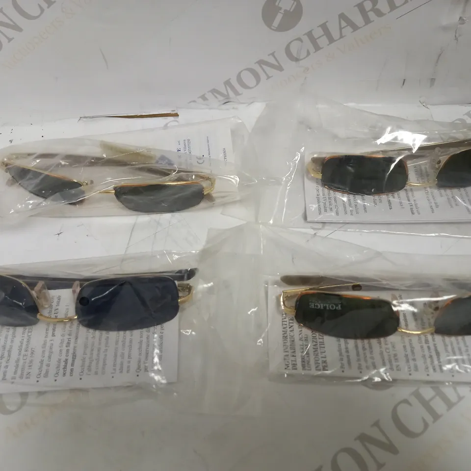 LOT OF 4 PAIRS OF POLICE SUNGLASSES