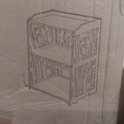 BOXED LIVING AND HOME BEDSIDE CUPBOARD - WHITE
