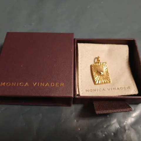 BOXED MONICA VINADER RECTANGULAR NECKLACE PENDANT