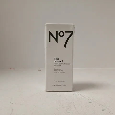 NO7 TOTAL RENEWAL MICRO-DERMABRASION EXFOLIATOR - BOXED