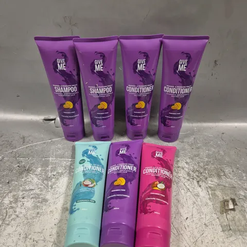 7 X GIVE ME SHAMPOO & CONDITIONER SET 