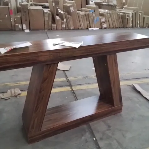 140CM CONSOLE TABLE WALNUT BROWN