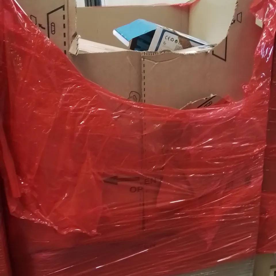 PALLET OF ASSORTED HOUSEHOLD GOODS AND PRODUCTS TO INCLUDE;WATER TABLE,CANOPY,FOLDING BED