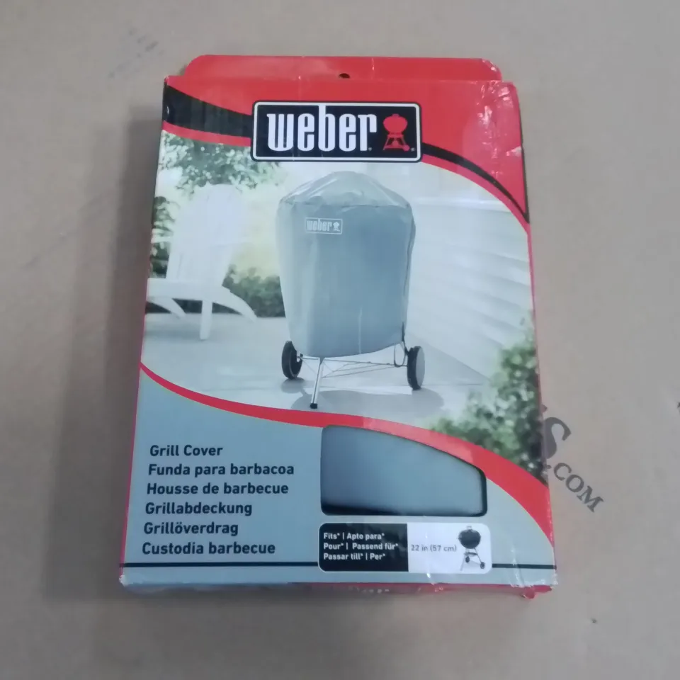 BOXED WEBER GRILL COVER - FITS 57CM