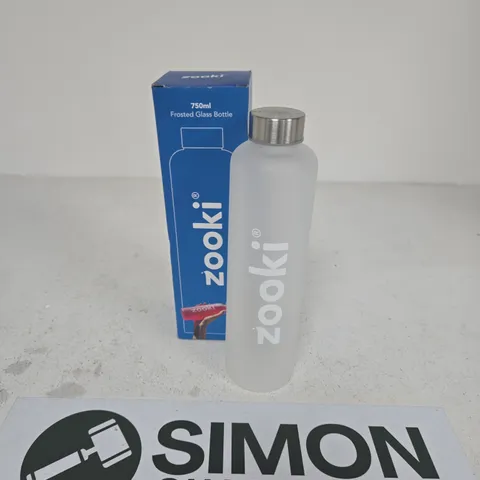 ZOOKI 750ML FROSTED GLASS BOTTLE – BOXED