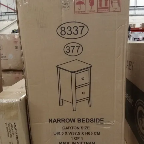 BOXED NARROW BEDSIDE (1 BOX)
