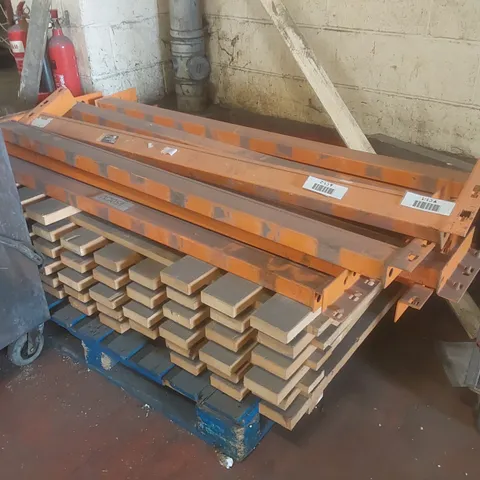 PALLET OF ASSORTED WAREHOUSE RACKING PARTS