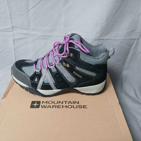 MOUNTAIN WAREHOUSE WOMEN'S WATERPROOF WALKING BOOTS – GREY, UK 6 (US 8, EU 39), WIDE FIT