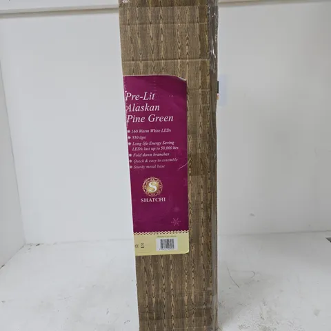 SHATCHI PRE-LIT 6FT ALASKAN PINE GREEN CHRISTMAS TREE – INDOOR DECOR