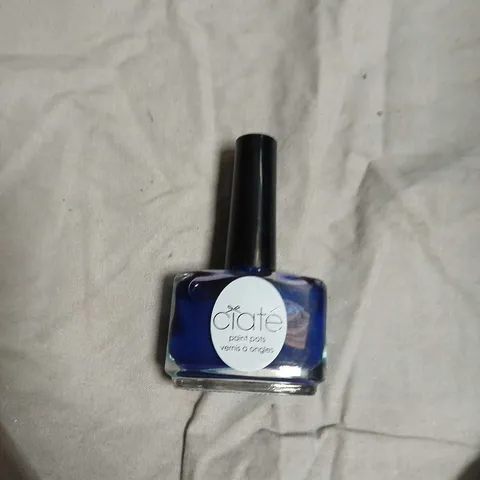 BOX OF APPROXIMATELY 140 CIATÉ LONDON NAIL POLISH – POWER DRESSING 063, BLUE –NO EXPIRY DATE SHOWN 