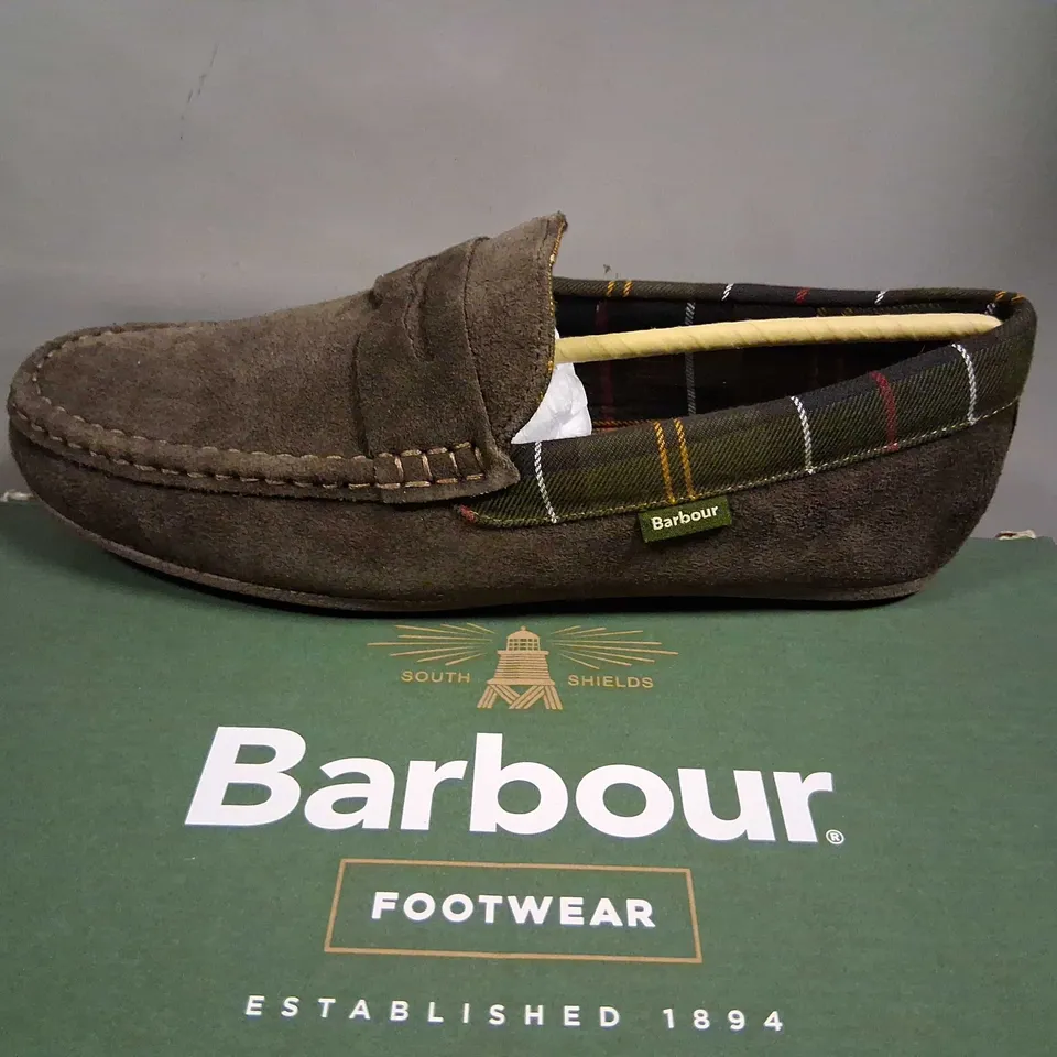 BOXED BARBOUR PORTERFIELD BROWN SIZE 8