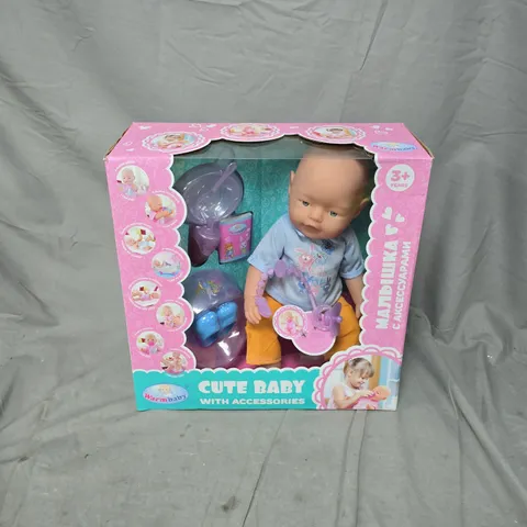 BOXED WARM BABY CUTE BABY DOLL WITH ACCESSSORIES