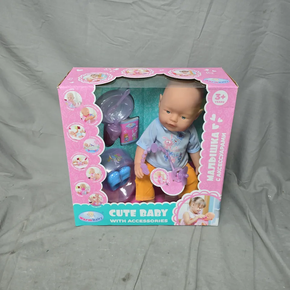 BOXED WARM BABY CUTE BABY DOLL WITH ACCESSSORIES
