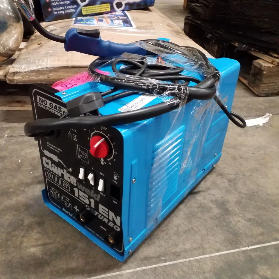 CLARKE MIG151EN 150 AMP TURBO NO GAS/GAS MIG WELDER