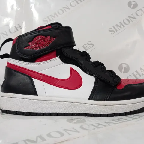 PAIR OF NIKE AIR JORDAN SHOES IN BLACK/RED/WHITE UK SIZE 7.5