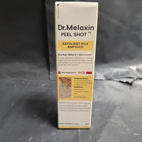 SEALED DR.MELAXIN PEEL SHOT PS EXFOLIANT RICE AMPOULE – 80ML