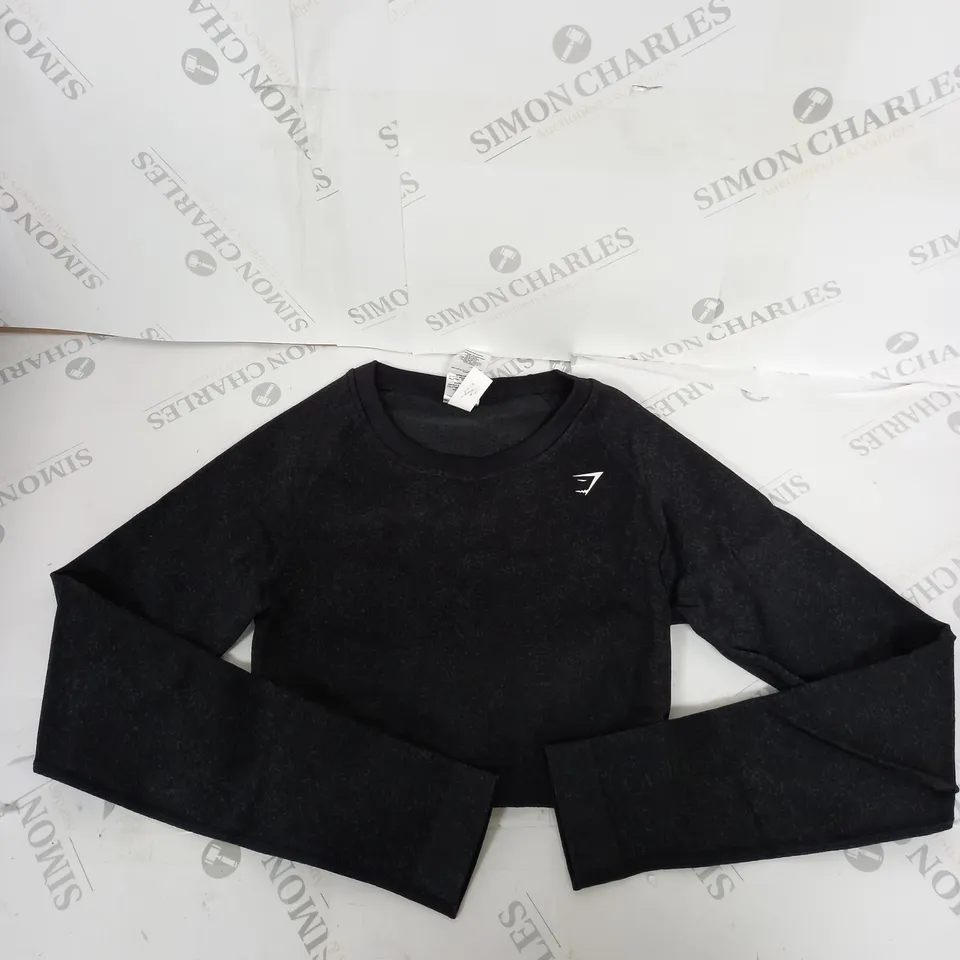 GYMSHARK CROPPED TRAINING TOP SIZE M