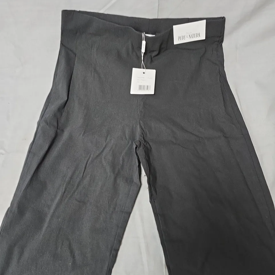 PURE & NATURAL BLACK TROUSERS – WITH TAG
