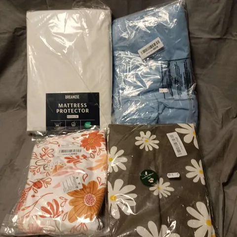 BOX OF APPROXIMATELY 18 ASSORTED HOUSEHOLD ITEMS TO INCLUDE BEDDING AND CLOTHING