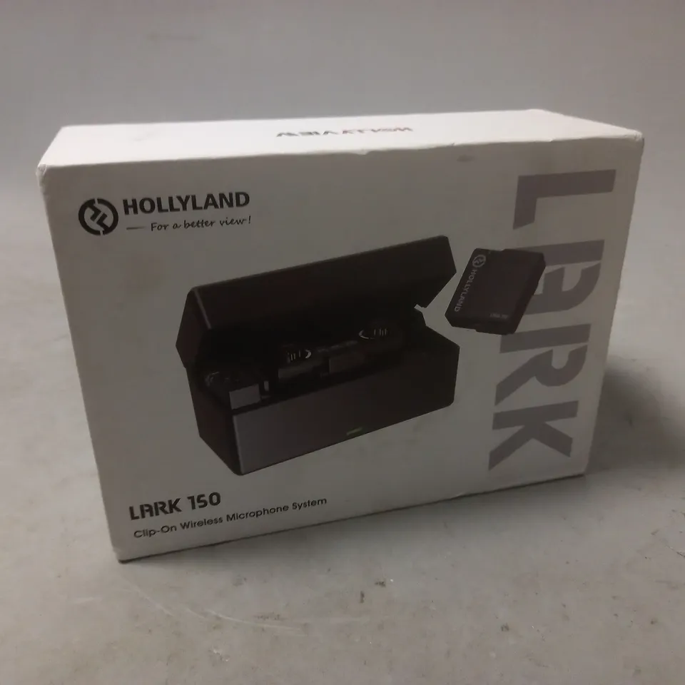 BOXED HOLLYLAND LARK 150 CLIP-ON WIRELESS MICROPHONE SYSTEM 