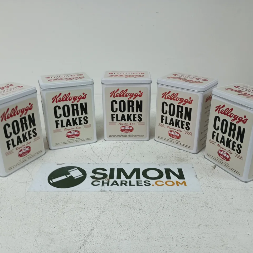 5X CORNFLAKES VINTAGE TINS