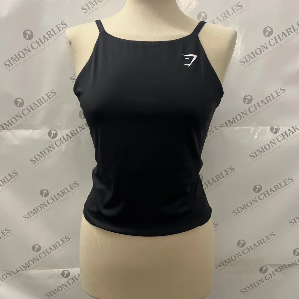 GYMSHARK SPORTS TANK TOP IN BLACK SIZE M 