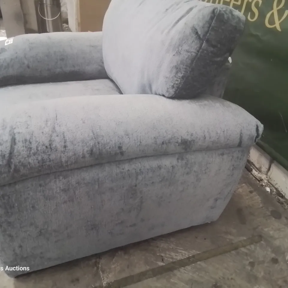 DESIGNER EASY CHAIR MINK PLUSH FABRIC