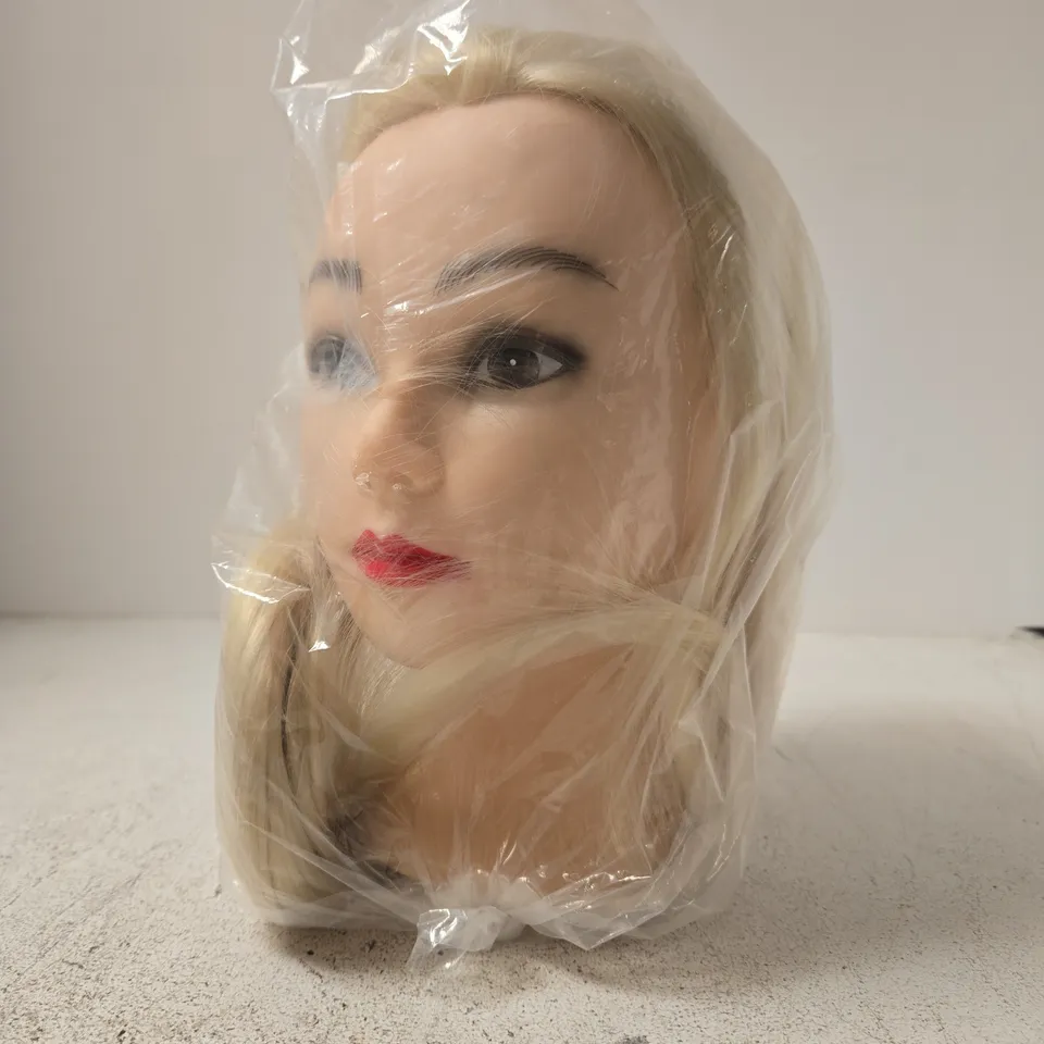 BLONDE HAIRDRESSING TRAINING MANNEQUIN HEAD