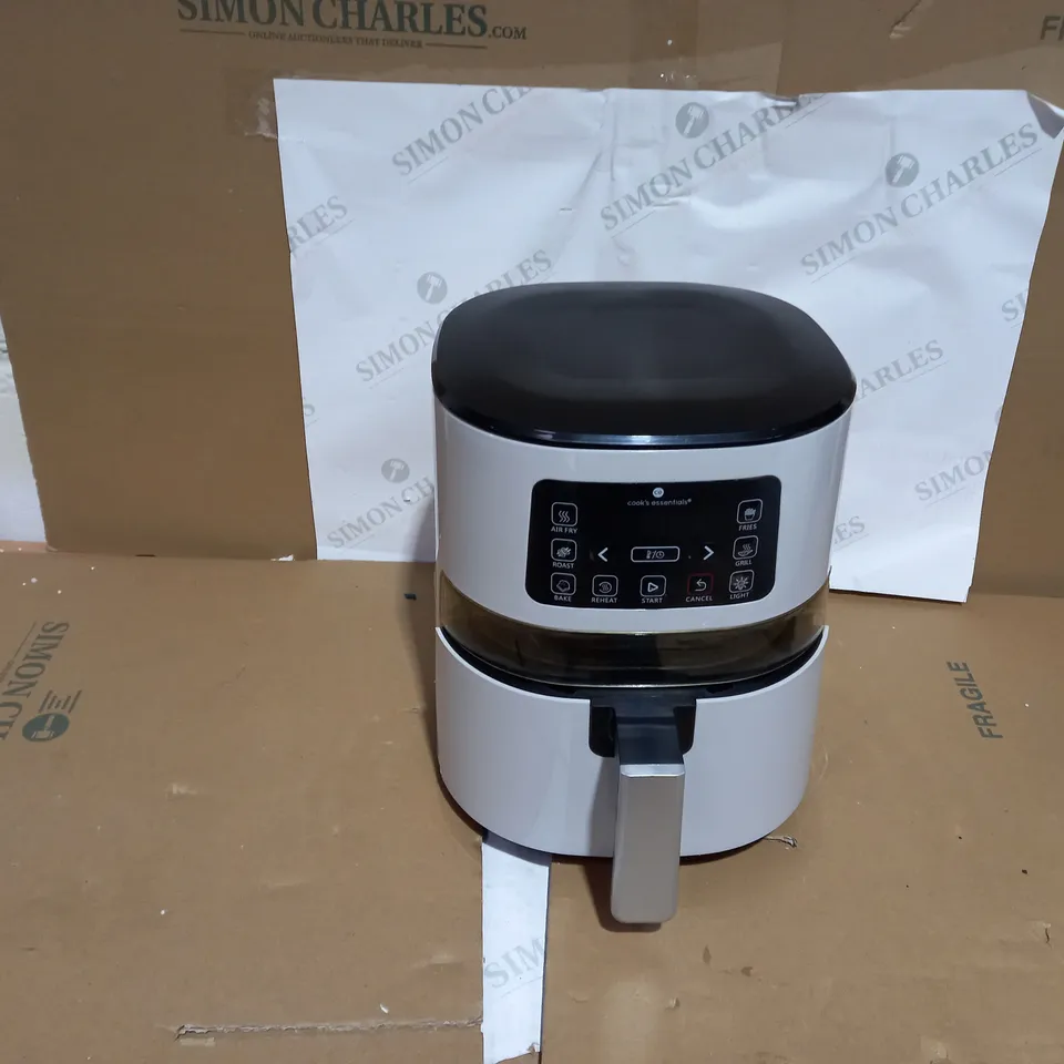 COOK'S ESSENTIALS 4.0L AIR FRYER WITH DIGITAL TOUCHSCREEN & VIEWING SCREEN - COOL GREY